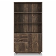 Furniture of America Berto Farmhouse Wood 3-Shelf Bookcase in Reclaimed Oak