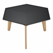 Furniture of America Bok Modern Chic Metal Tray-Top Coffee Table in Gray