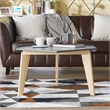 Furniture of America Bok Modern Chic Metal Tray-Top Coffee Table in Gray