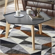Furniture of America Bok Modern Chic Metal Tray-Top Coffee Table in Gray