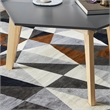 Furniture of America Bok Modern Chic Metal Tray-Top Coffee Table in Gray