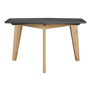 Furniture of America Bok Modern Chic Metal Tray-Top Coffee Table in Gray