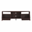 Furniture of America Garrison Wood Storage 62-Inch TV Stand in Wenge Brown