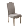 Furniture of America Tabitha Fabric Side Chair in Antique White (Set of 2)
