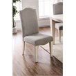 Furniture of America Tabitha Fabric Side Chair in Antique White (Set of 2)