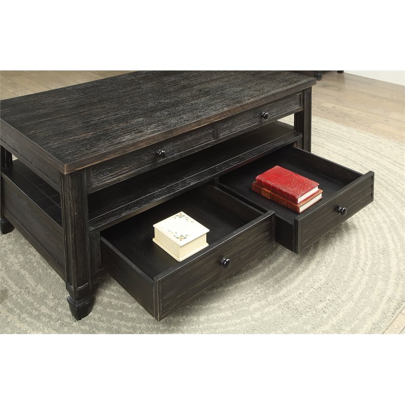 Furniture Of America Shania Wood Lift, Lift Top Coffee Table Black Wood