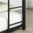 Furniture of America Botany Metal Full Triple Bunk Bed in Sand Black