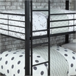 Furniture of America Botany Metal Queen Triple Bunk Bed in Sand Black
