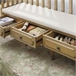 Furniture of America Hanita Transitional Wood Storage Bench in Natural Tone