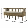 Furniture of America Hanita Transitional Wood Storage Bench in Natural Tone