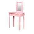 Furniture of America Adul Contemporary Wood 3-Piece Vanity Set in Pink