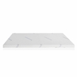 Furniture of America Al Fabric Cal King Memory Foam Topper Mattress in White