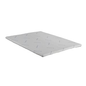 furniture of america al plush memory foam topper mattress in white
