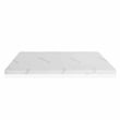 Furniture of America Al Fabric Full Memory Foam Topper Mattress in White