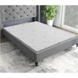 Furniture of America Al Fabric Full Memory Foam Topper Mattress in White