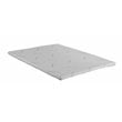 Furniture of America Al Fabric Full Memory Foam Topper Mattress in White