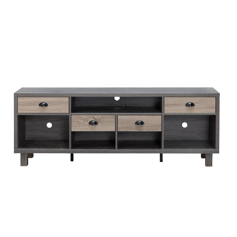 Furniture Of America Rubert Modern 70 Inch Tv Stand In Distressed