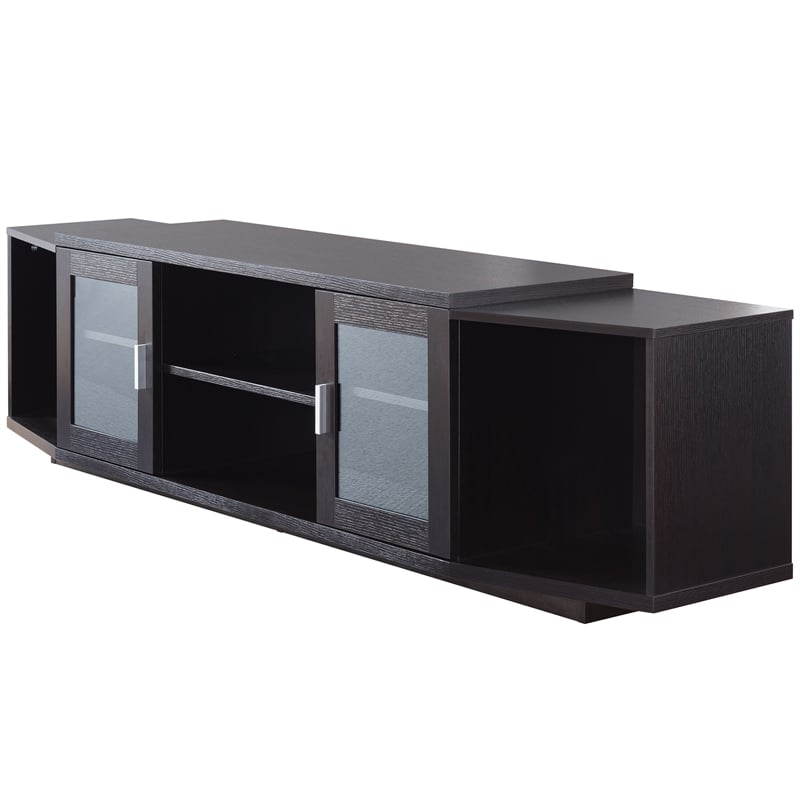Furniture of America Vinnie Modern Wood 72-Inch TV Stand in Cappuccino
