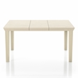 Furniture of America Tabitha Wood Extendable Dining Table in Antique White