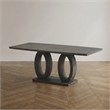Furniture of America Gudra Contemporary Wood Rectangle Dining Table in Gray