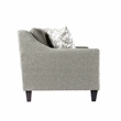 Furniture of America Shila Fabric Stain Resistant Loveseat in Light Gray