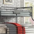 Furniture of America Bryon Metal Twin/Full/Queen Triple Bunk Bed in Black