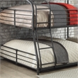 Furniture of America Bryon Metal Twin/Full/Queen Triple Bunk Bed in Black