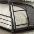 Furniture of America Bryon Metal Twin/Full/Queen Triple Bunk Bed in Black