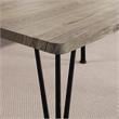 Furniture of America Kelle Transitional Metal 3-Piece Dining Set in Brown