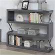Furniture of America Sheena Contemporary Wood 4-Shelf Bookcase in Glossy Gray