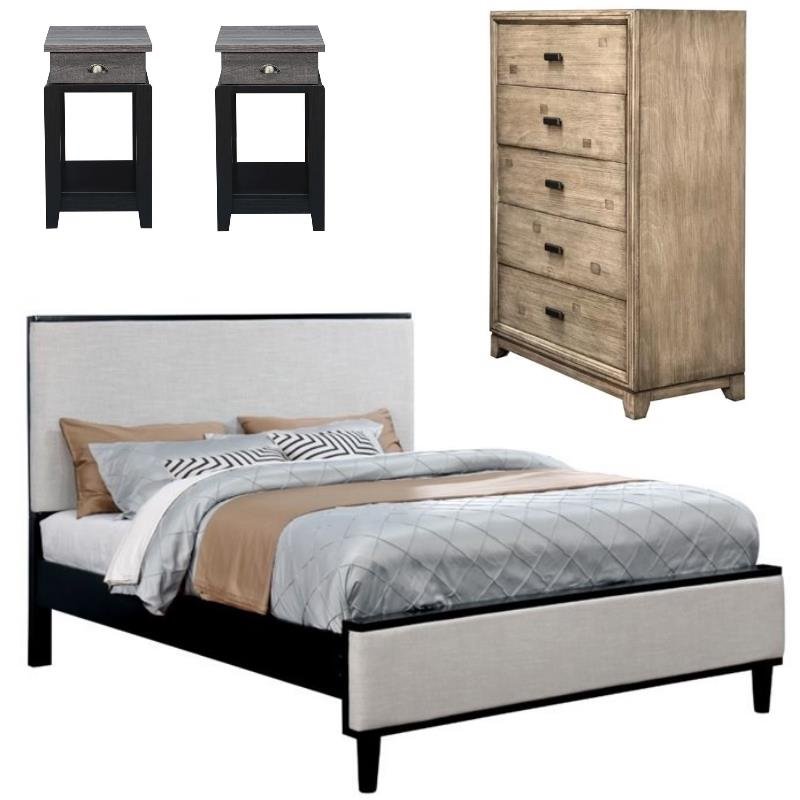 Furniture Of America Maddy Fabric Queen Bed With Chest And Image Is Loading Furniture Of America Maddy Fabric Queen Bed With
