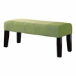 Furniture of America Braden Contemporary Fabric Accent Bench in Green