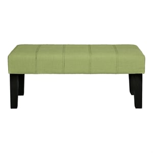 Furniture of America Braden Contemporary Fabric Accent Bench in Green