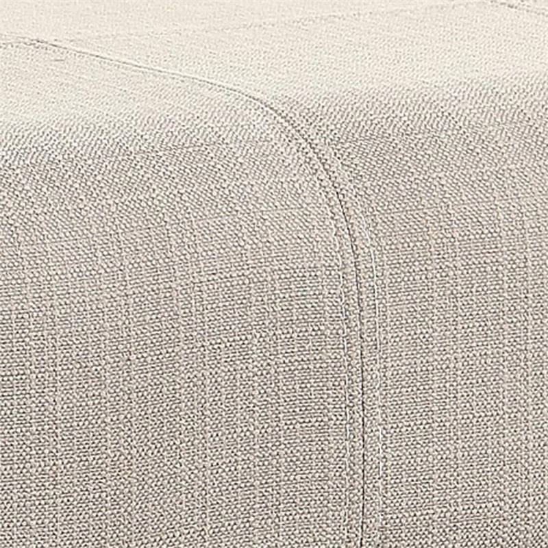 Furniture of America Braden Contemporary Fabric Accent Bench in Ivory
