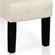 Furniture of America Braden Contemporary Fabric Accent Bench in Ivory