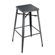 Furniture of America Roth 30-Inch Metal Bar Stool in Gray Gunmetal (Set of 2)