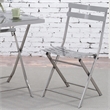 Furniture of America Mina Metal Side Chair in Silver Gun Metal (Set of 2)