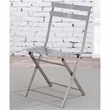 Furniture of America Mina Metal Side Chair in Silver Gun Metal (Set of 2)
