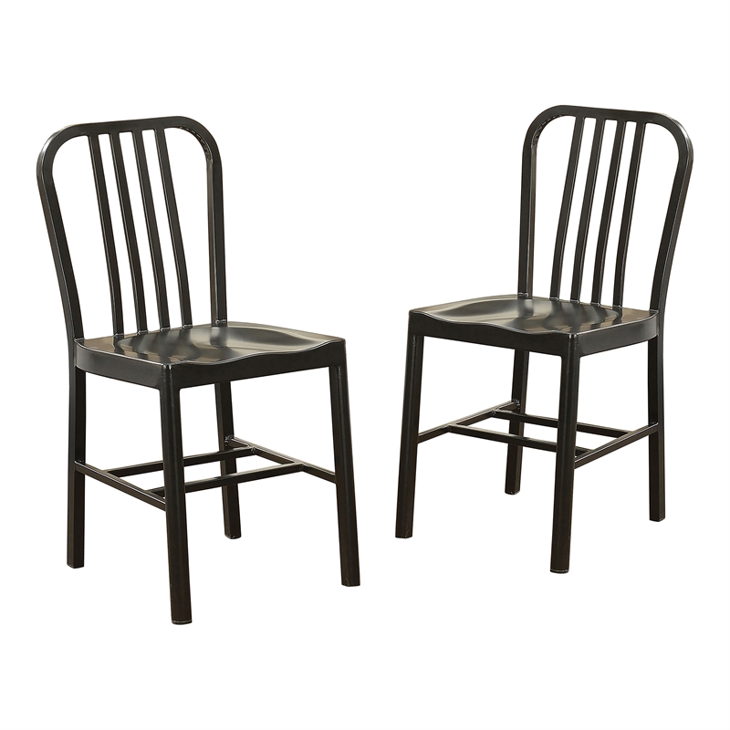 metal slat chairs