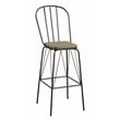 Furniture of America Chelsea Metal Windsor Bar Stool in Black (Set of 2)