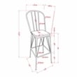 Furniture of America Chelsea Metal Windsor Bar Stool in Bronze (Set of 2)