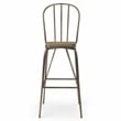 Furniture of America Chelsea Metal Windsor Bar Stool in Bronze (Set of 2)