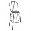 Furniture of America Chelsea Metal Windsor Bar Stool in Gray (Set of 2)