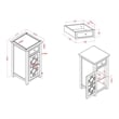 Furniture of America Jennifer I Wood 1-Drawer Side Table in Antique White