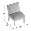 Furniture of America Lapira Wood 3-Piece Accent Table and Chair Set in Gray