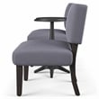 Furniture of America Jetson Wood 3-Piece Accent Table and Chair Set in Gray