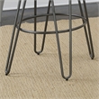 Furniture of America Mandy Metal Bar Stool in Silver Gun Metal (Set of 2)