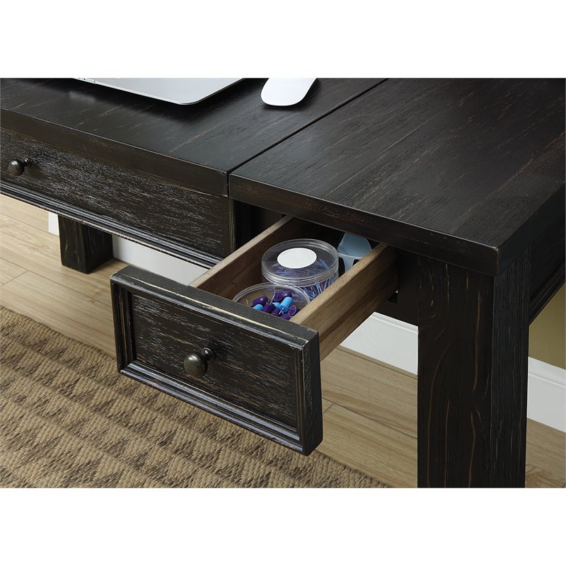 Furniture of America Esten Lift Top Writing Desk in Antique Black