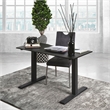 Furniture of America Seantay Metal Adjustable Short Desk with USB in Black