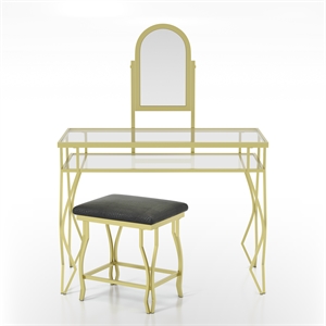 furniture of america klarissa contemporary vanity set